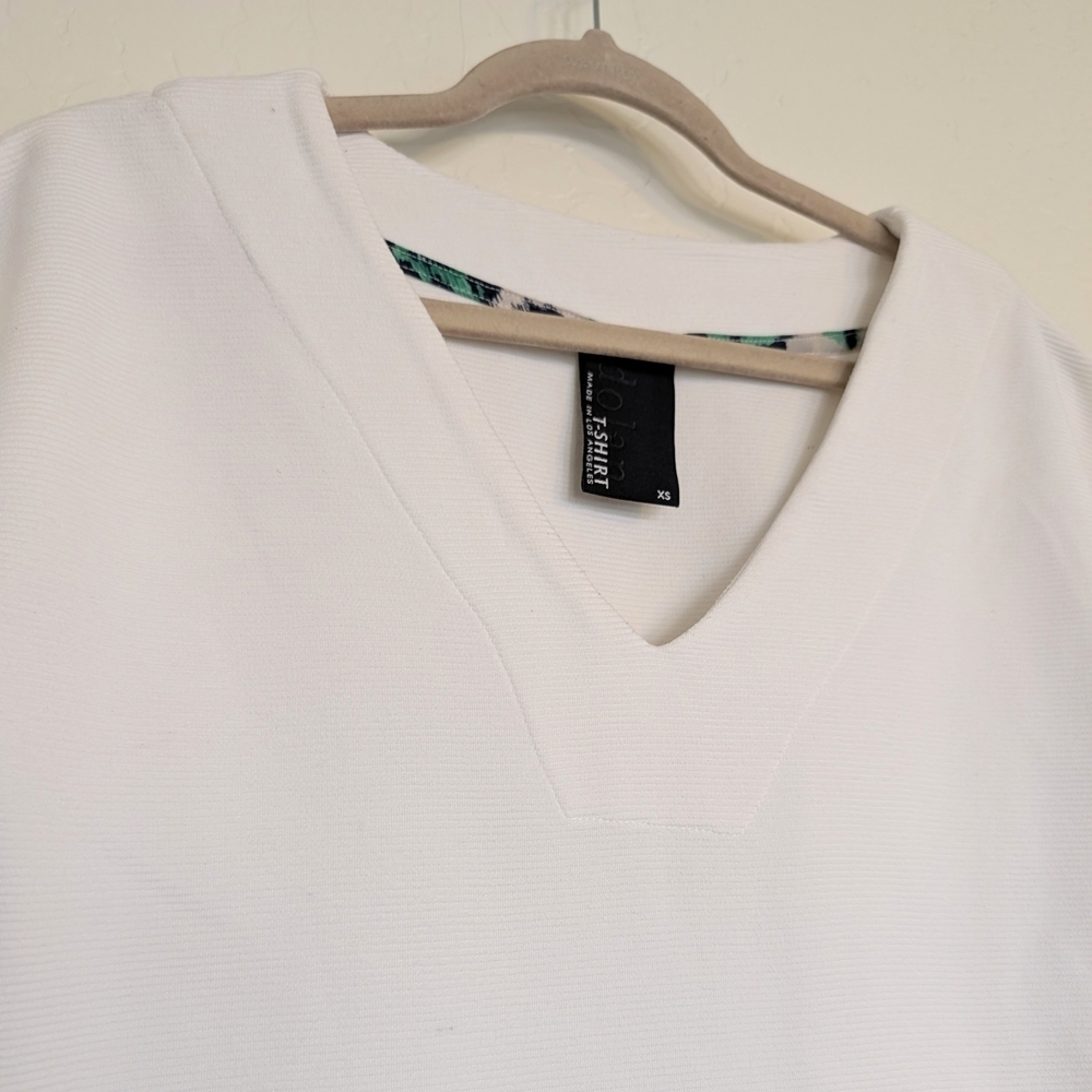 Anthropologie Dolan Women's Oversized Boxy Crop Top Y2K Minimalist BOHO - Picture 5 of 6